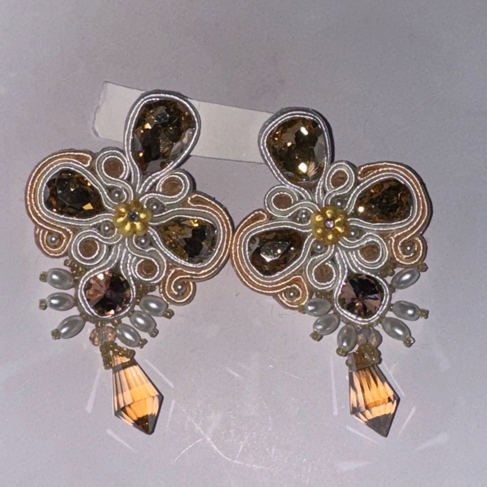 Elegant Gold and Silver Earrings